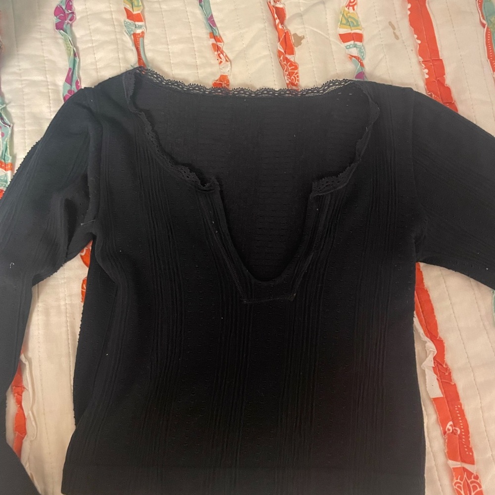 RARE lacy black urban outfitters go for gold long sleeve